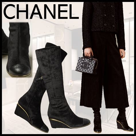 chanel shoes at selfridges|chanel boots velvet.